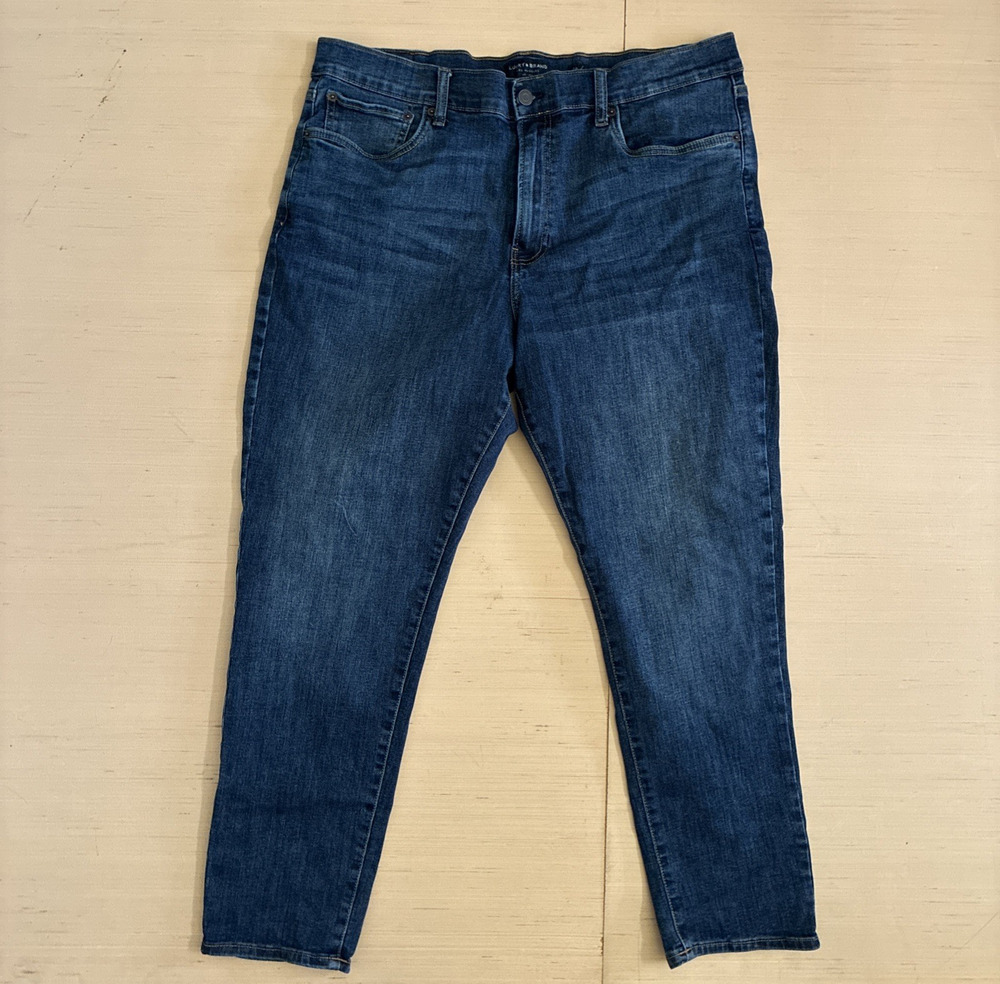 Lucky Brand 412 Men's Size 38x30 Athletic Slim Straight Stretch Denim Jeans